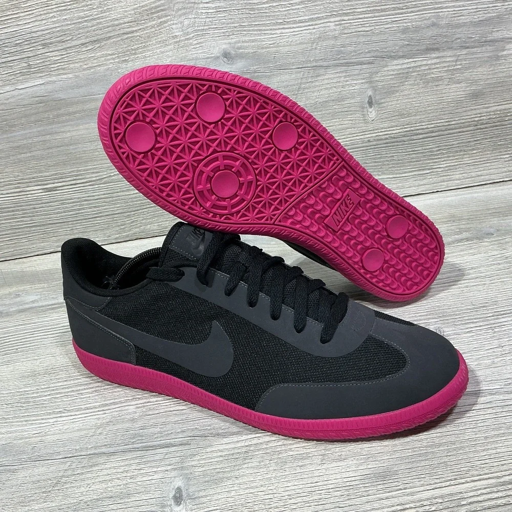 Nike Cheyenne No Sew Sneakers 2012 Black Pink Sole 555953-006 RARE Men's Size 11